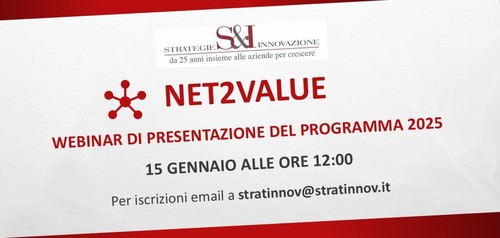 Webinar presentazione Net2Value 2025 Webinar presentazione Net2Value 2025