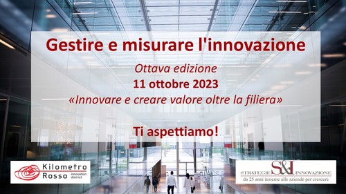 Gestire e misurare l'innovazione 2023 Gestire e misurare l'innovazione 2023