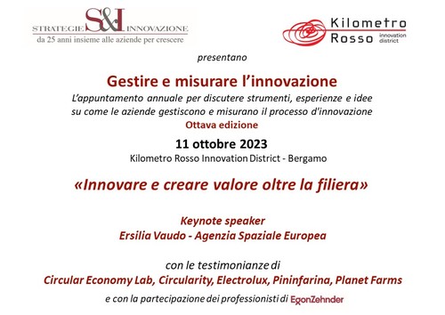 Gestire e misurare l'innovazione 2023 Gestire e misurare l'innovazione 2023